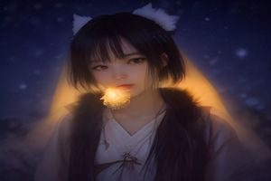 黄果短剧推荐《午夜密码》封面，悬疑风格暗调画面，主角手持手电筒在黑暗走廊探索